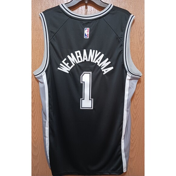 Victor Wembanyama (Nike)-(Spurs)-(Jersey)-(Black)-(New Condition)-(Size:XL)-$100 - Picture 5 of 10